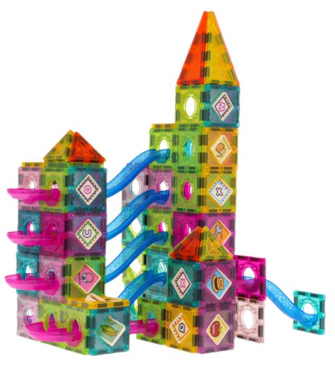 Klocki Magnetyczne Zamek Tor Kulka 226el. Klocki Magnetyczne Zamek Tor Kulka 226el.