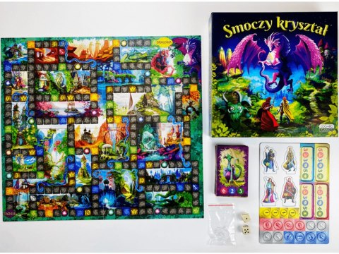 Gra Smoczy kryształ gra planszowa dla dzieci rodzinna gra fantasy GR0709 Gra Smoczy kryształ gra planszowa dla dzieci rodzinna gra fantasy GR0709