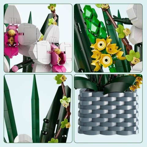 KLOCKI TECHNICZNE dla dzieci KONSTRUKCYJNE 1158 elementy BUKIET ORCHIDEA KLOCKI TECHNICZNE dla dzieci KONSTRUKCYJNE 1158 elementy BUKIET ORCHIDEA