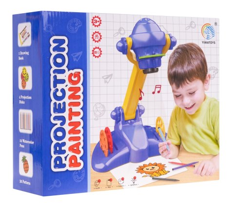 Projektor do Rysowania dla dzieci 3+ Nauka odrysowywania + 4 Krążki z obrazkami + 12 Pisaków + Notes Projektor do Rysowania dla dzieci 3+ Nauka odrysowywania + 4 Krążki z obrazkami + 12 Pisaków + Notes