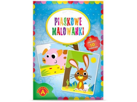 Alexander piaskowe malowanki zestaw kreatywny 2 wzory świnka królik ZA5534 Alexander piaskowe malowanki zestaw kreatywny 2 wzory świnka królik ZA5534