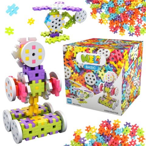 Kolorowe Klocki Konstrukcyjne Zestaw Basic 400 Elementów Puzzle Kolorowe Klocki Konstrukcyjne Zestaw Basic 400 Elementów Puzzle