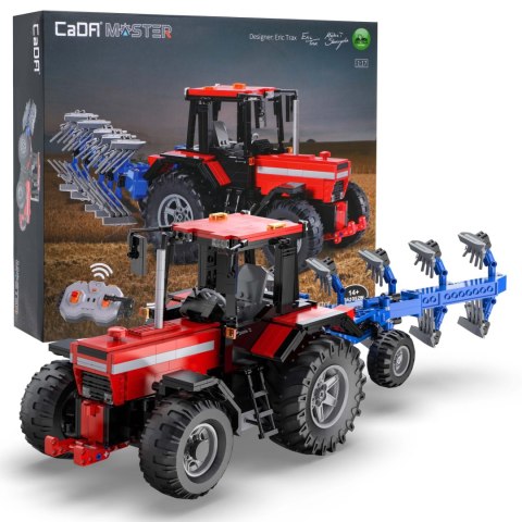 Klocki techniczne CaDA Master 1675 el. Zdalnie sterowany Traktor z pługiem Eric Trax Klocki techniczne CaDA Master 1675 el. Zdalnie sterowany Traktor z pługiem Eric Trax