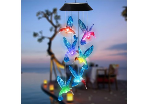 Lampka Solarna Kolibry Ptaki LED Kolorowe Lampka Solarna Kolibry Ptaki LED Kolorowe