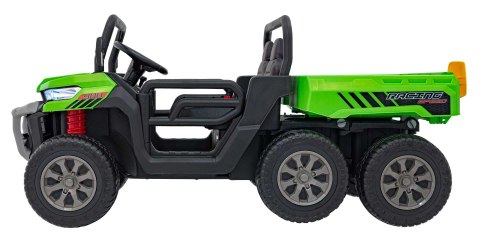 Elektryczny UTV farmer dla dzieci Ciągnik rolniczy 6x6, dla 2 dzieci, 180 W, 12 V, premium, zielony Elektryczny UTV farmer dla dzieci Ciągnik rolniczy 6x6, dla 2 dzieci, 180 W, 12 V, premium, zielony