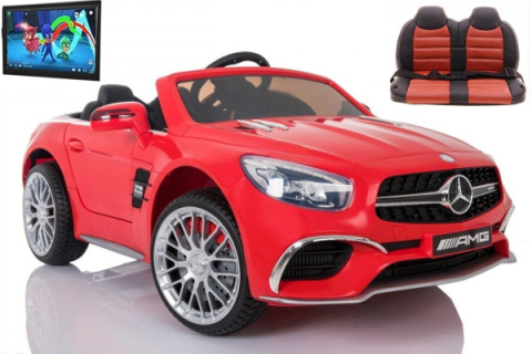 Pojazd na Akumulator Mercedes SL65 LCD Czerwony Pojazd na Akumulator Mercedes SL65 LCD Czerwony