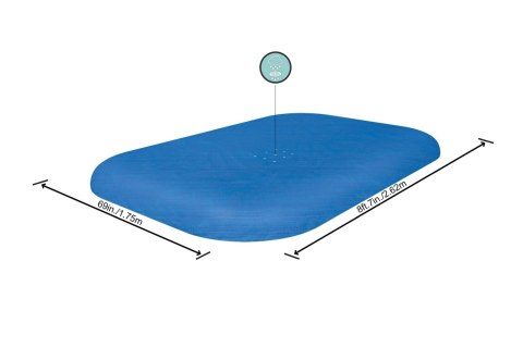 Pokrywa Na Basen 262x175x51 cm BESTWAY Pokrywa Na Basen 262x175x51 cm BESTWAY