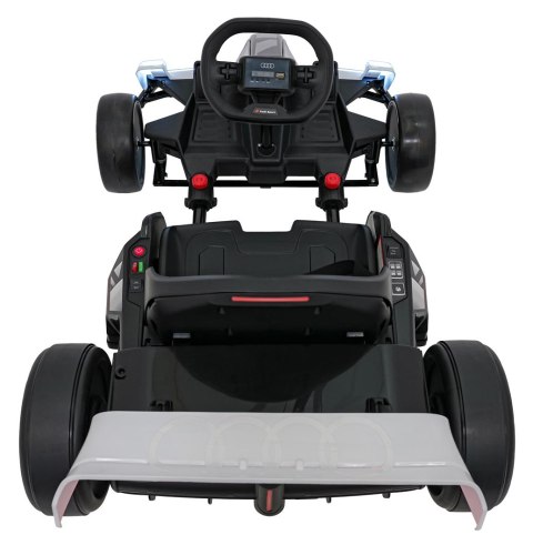 Pojazd Gokart Audi z Funkcją Driftu Biały do 50 kg 2x150W
