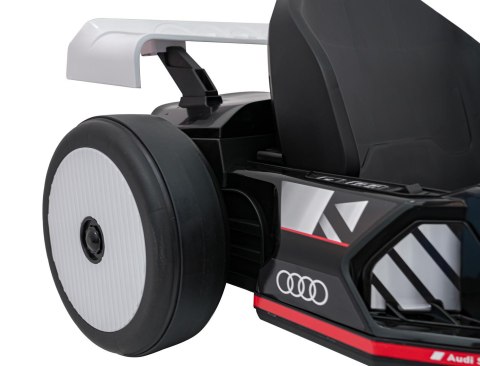 Pojazd Gokart Audi z Funkcją Driftu Biały do 50 kg 2x150W