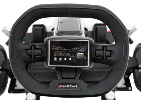Pojazd Gokart Audi z Funkcją Driftu Biały do 50 kg 2x150W
