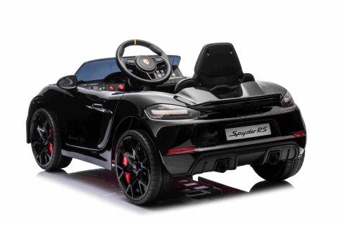 Pojazd Porsche Spyder RS 718 Czarny MP4 Pojazd Porsche Spyder RS 718 Czarny MP4