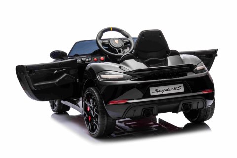 Pojazd Porsche Spyder RS 718 Czarny MP4 Pojazd Porsche Spyder RS 718 Czarny MP4
