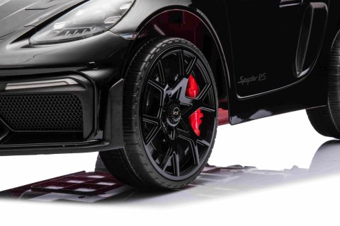 Pojazd Porsche Spyder RS 718 Czarny MP4 Pojazd Porsche Spyder RS 718 Czarny MP4