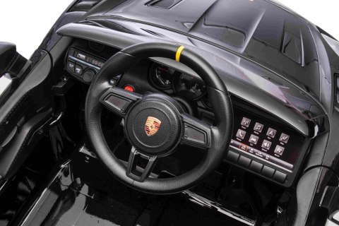 Pojazd Porsche Spyder RS 718 Czarny MP4 Pojazd Porsche Spyder RS 718 Czarny MP4