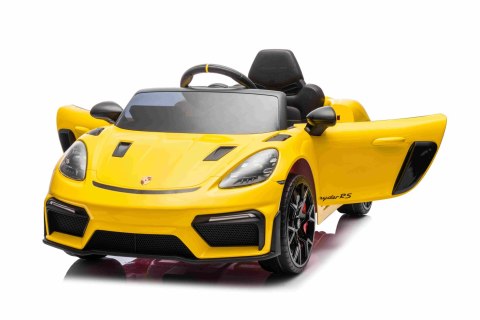 Porsche 718 na akumulator dla dzieci - licencjonowany model, pełne wyposażenie