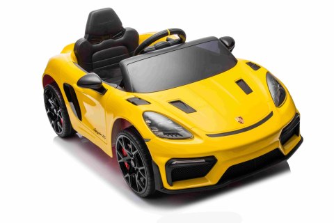 Porsche 718 na akumulator dla dzieci - licencjonowany model, pełne wyposażenie