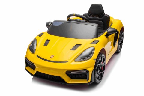 Porsche 718 na akumulator dla dzieci - licencjonowany model, pełne wyposażenie