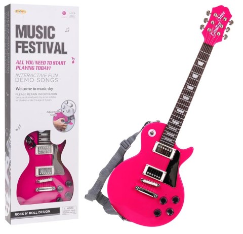 Zestaw Gitara + Mikrofon Róż Zestaw Gitara + Mikrofon Róż