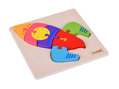 Rakieta Puzzle drewniane Edukacyjna układanka dla dziecka ZA5370 Rakieta Puzzle drewniane Edukacyjna układanka dla dziecka ZA5370