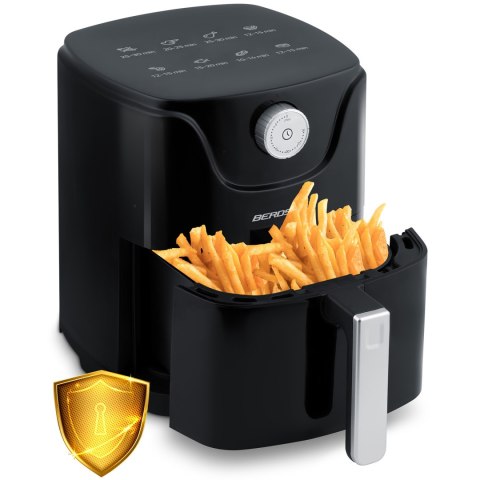Frytkownica beztłuszczowa Air fryer Berdsen BD-654 czarna
