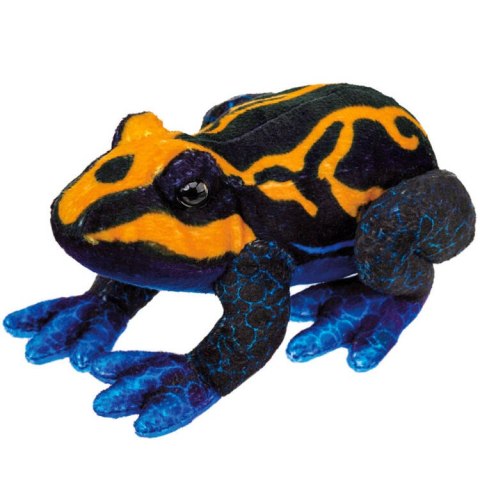Maskotka pluszowa Żaba pomarańczowo-czarna 13cm kolorowa żabka 14120 Maskotka pluszowa Żaba pomarańczowo-czarna 13cm kolorowa żabka 14120