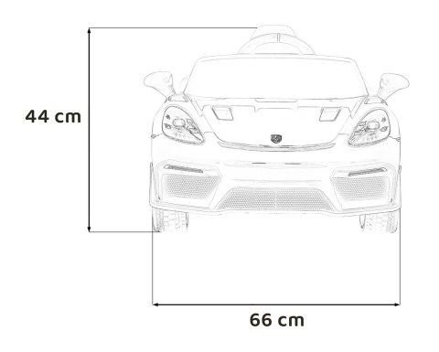 Porsche 718 na akumulator dla dziecka 2x45W Porsche 718 na akumulator dla dziecka 2x45W
