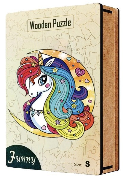PUZZLE KLOCKI DREWNIANE DLA DOROSŁYCH JEDNOROŻEC PUZZLE KLOCKI DREWNIANE DLA DOROSŁYCH JEDNOROŻEC