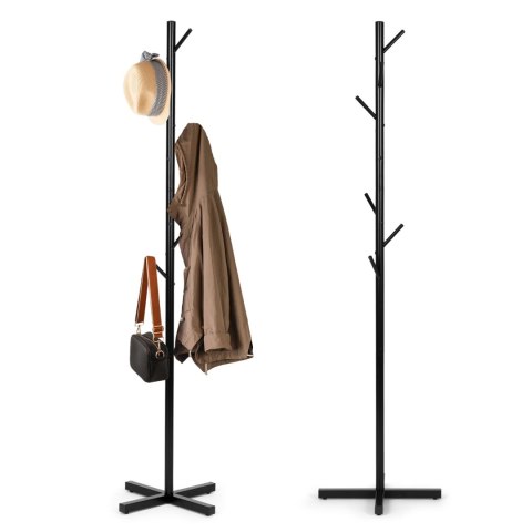Stojący wieszak na ubrania prosty metalowy 7 haczyków 177 cm ModernHome Stojący wieszak na ubrania prosty metalowy 7 haczyków 177 cm ModernHome