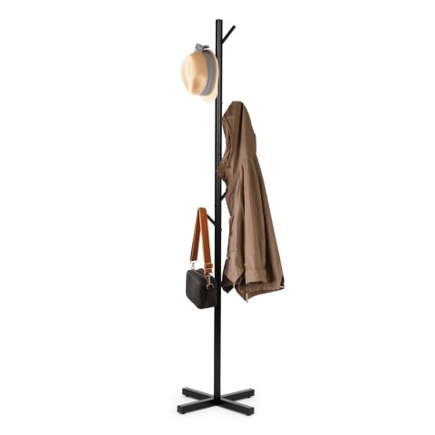 Stojący wieszak na ubrania prosty metalowy 7 haczyków 177 cm ModernHome Stojący wieszak na ubrania prosty metalowy 7 haczyków 177 cm ModernHome