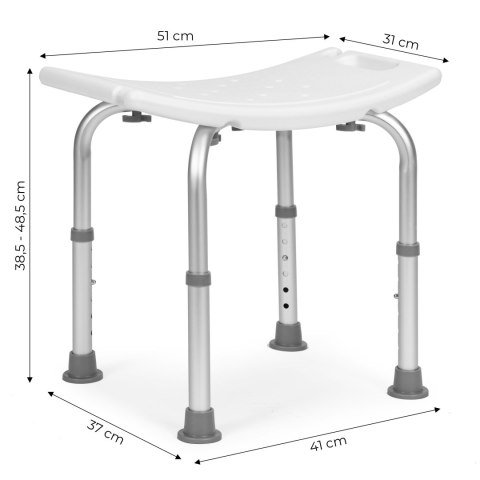 Taboret krzesełko prysznicowy łazienkowe rehabilitacyjne ModernHome Taboret krzesełko prysznicowy łazienkowe rehabilitacyjne ModernHome