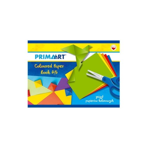 Zeszyt papierów kolorowych A5 10 kolorów PRIMA ART 455862 Zeszyt papierów kolorowych A5 10 kolorów PRIMA ART 455862