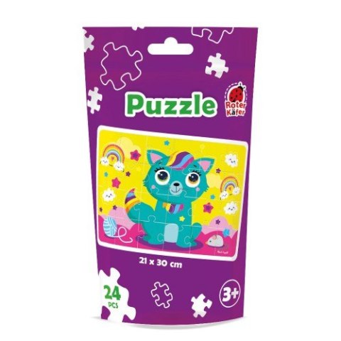 PUZZLE W OPAKOWANIU TYPU STAND-UP BAJKOWY KOTEK UKŁADANKA ROTER KAFER PUZZLE W OPAKOWANIU TYPU STAND-UP BAJKOWY KOTEK UKŁADANKA ROTER KAFER