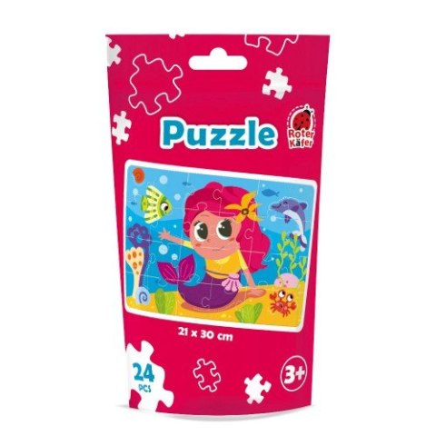 PUZZLE W OPAKOWANIU TYPU STAND-UP SYRENKA UKŁADANKA 24 ELEMENTY ROTER KAFER PUZZLE W OPAKOWANIU TYPU STAND-UP SYRENKA UKŁADANKA 24 ELEMENTY ROTER KAFER