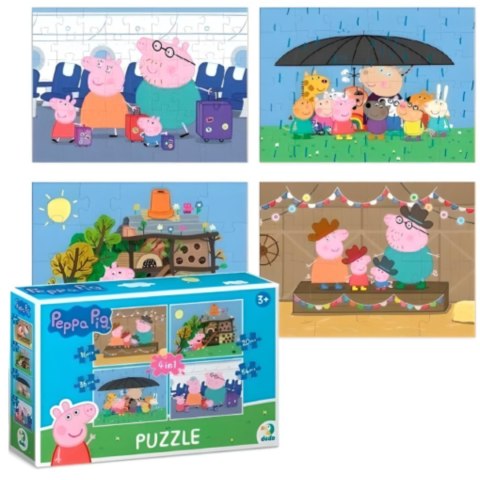PUZZLE 4w1 ŚWINKA PEPPA CZTERY UKŁADANKI W JEDNYM OPAKOWANIU DLA DZIECI PUZZLE 4w1 ŚWINKA PEPPA CZTERY UKŁADANKI W JEDNYM OPAKOWANIU DLA DZIECI