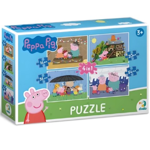 PUZZLE 4w1 ŚWINKA PEPPA CZTERY UKŁADANKI W JEDNYM OPAKOWANIU DLA DZIECI PUZZLE 4w1 ŚWINKA PEPPA CZTERY UKŁADANKI W JEDNYM OPAKOWANIU DLA DZIECI
