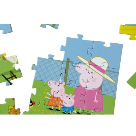 PUZZLE PEPPA PIG ŚWINKA PEPPA 30 ELEMENTÓW UROCZA UKŁADANKA DLA MALUCHÓW PUZZLE PEPPA PIG ŚWINKA PEPPA 30 ELEMENTÓW UROCZA UKŁADANKA DLA MALUCHÓW