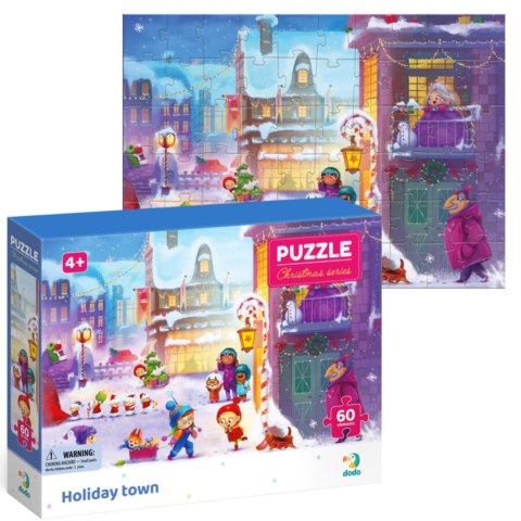 PUZZLE ŚWIĄTECZNE MIASTECZKO 60 ELEMENTÓW UROCZA UKŁADANKA DLA NAJMŁODSZYCH PUZZLE ŚWIĄTECZNE MIASTECZKO 60 ELEMENTÓW UROCZA UKŁADANKA DLA NAJMŁODSZYCH