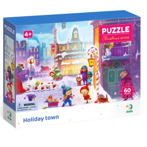 PUZZLE ŚWIĄTECZNE MIASTECZKO 60 ELEMENTÓW UROCZA UKŁADANKA DLA NAJMŁODSZYCH PUZZLE ŚWIĄTECZNE MIASTECZKO 60 ELEMENTÓW UROCZA UKŁADANKA DLA NAJMŁODSZYCH