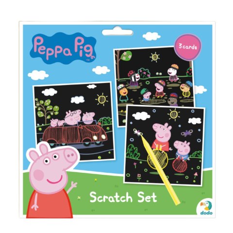 ZDRAPKA ARTYSTYCZNA ŚWINKA PEPPA MALOWANIE METODĄ SCRATCH DLA NAJMŁODSZYCH