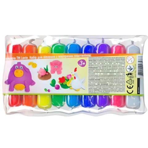 Zestaw lekkiej ciastoliny 9 kolorow 70136 Zestaw lekkiej ciastoliny 9 kolorow 70136