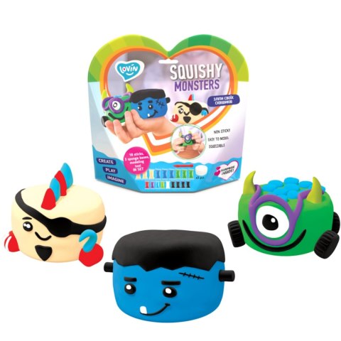 Zestaw z lekka ciastolina Squishy Monsters 70130 Zestaw z lekka ciastolina Squishy Monsters 70130