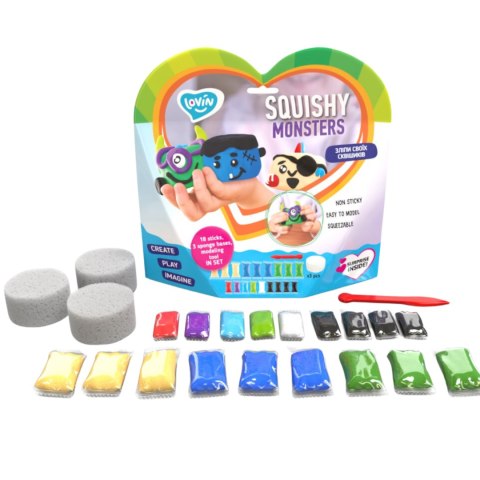 Zestaw z lekka ciastolina Squishy Monsters 70130 Zestaw z lekka ciastolina Squishy Monsters 70130