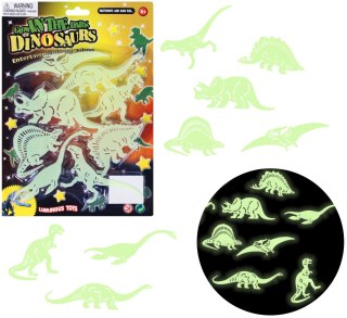 OZDOBY DINOZAURY FOSFORUZUJĄCE 8 SZTUK