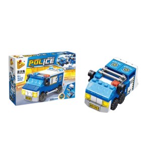 KLOCKI POLICJA +85 ELEMENTÓW 8 WZORÓW 1szt