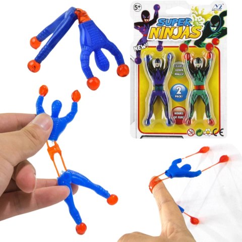 NINJA SCHODZĄCE PO SZYBIE 2szt NINJA SCHODZĄCE PO SZYBIE 2szt