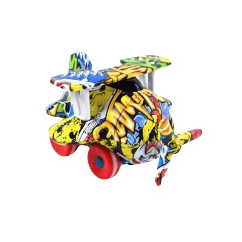 SAMOLOT METALOWY Z GRAFFITI 1szt SAMOLOT METALOWY Z GRAFFITI 1szt