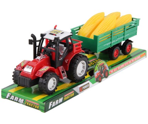 TRAKTOR Z PRZYCZEPĄ I KUKURYDZĄ TRAKTOR Z PRZYCZEPĄ I KUKURYDZĄ