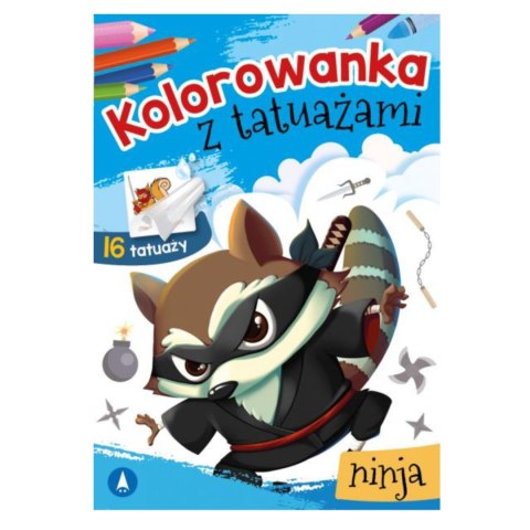 KOLOROWANKA Z TATUAŻAMI. NINJA KOLOROWANKA Z TATUAŻAMI. NINJA