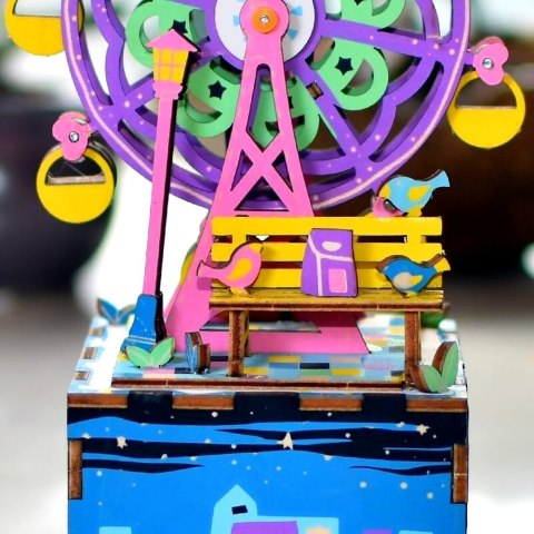 ROBOTIME Drewniane Puzzle 3D - Pozytywka Diabelski Młyn ROBOTIME Drewniane Puzzle 3D - Pozytywka Diabelski Młyn
