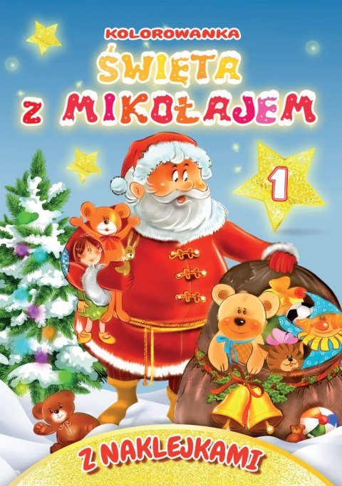 Święta z Mikołajem 1 plus naklejki Święta z Mikołajem 1 plus naklejki